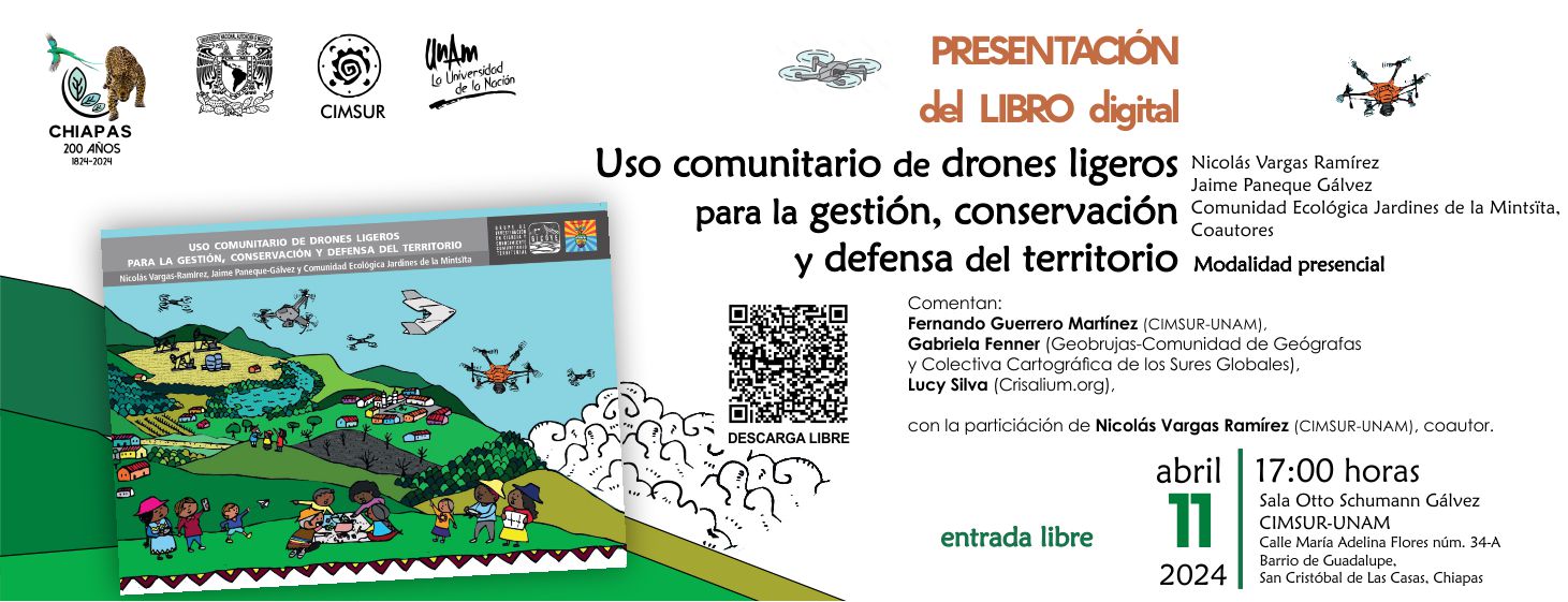Uso comunitario de drones ligeros  para la gestión, conservación  y defensa del territorio. Publicación digital de libre acceso.