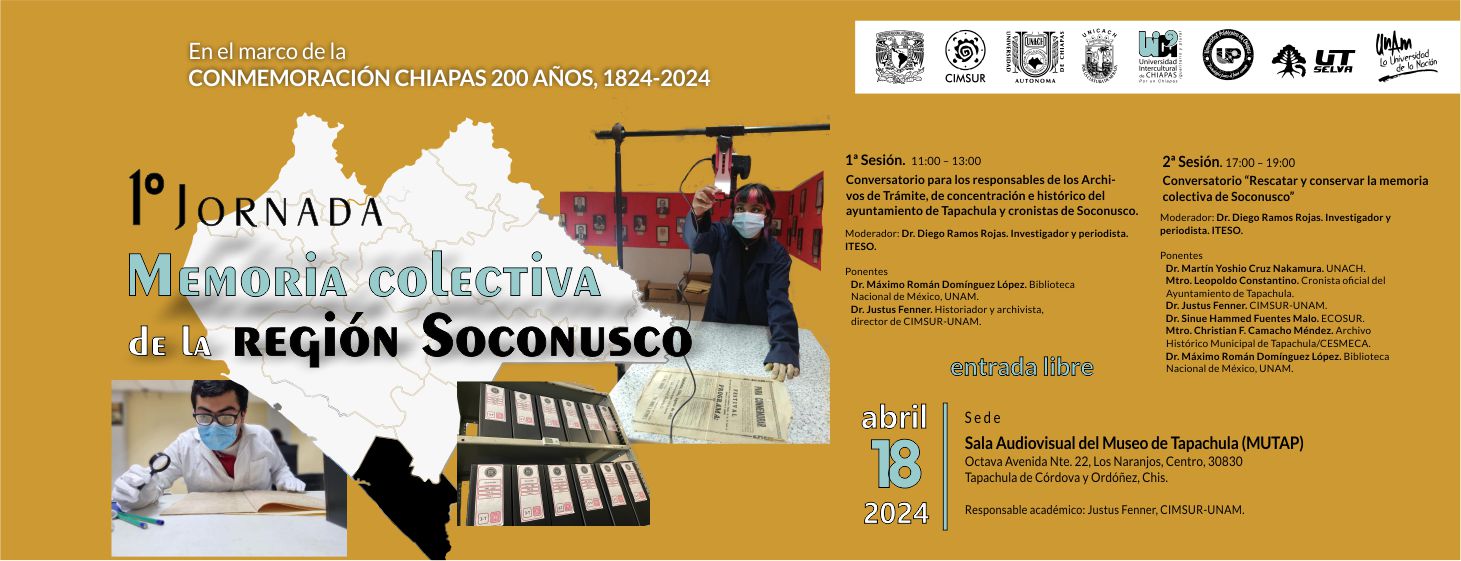 1era. Jornada "Memoria colectiva de la región Soconusco". 